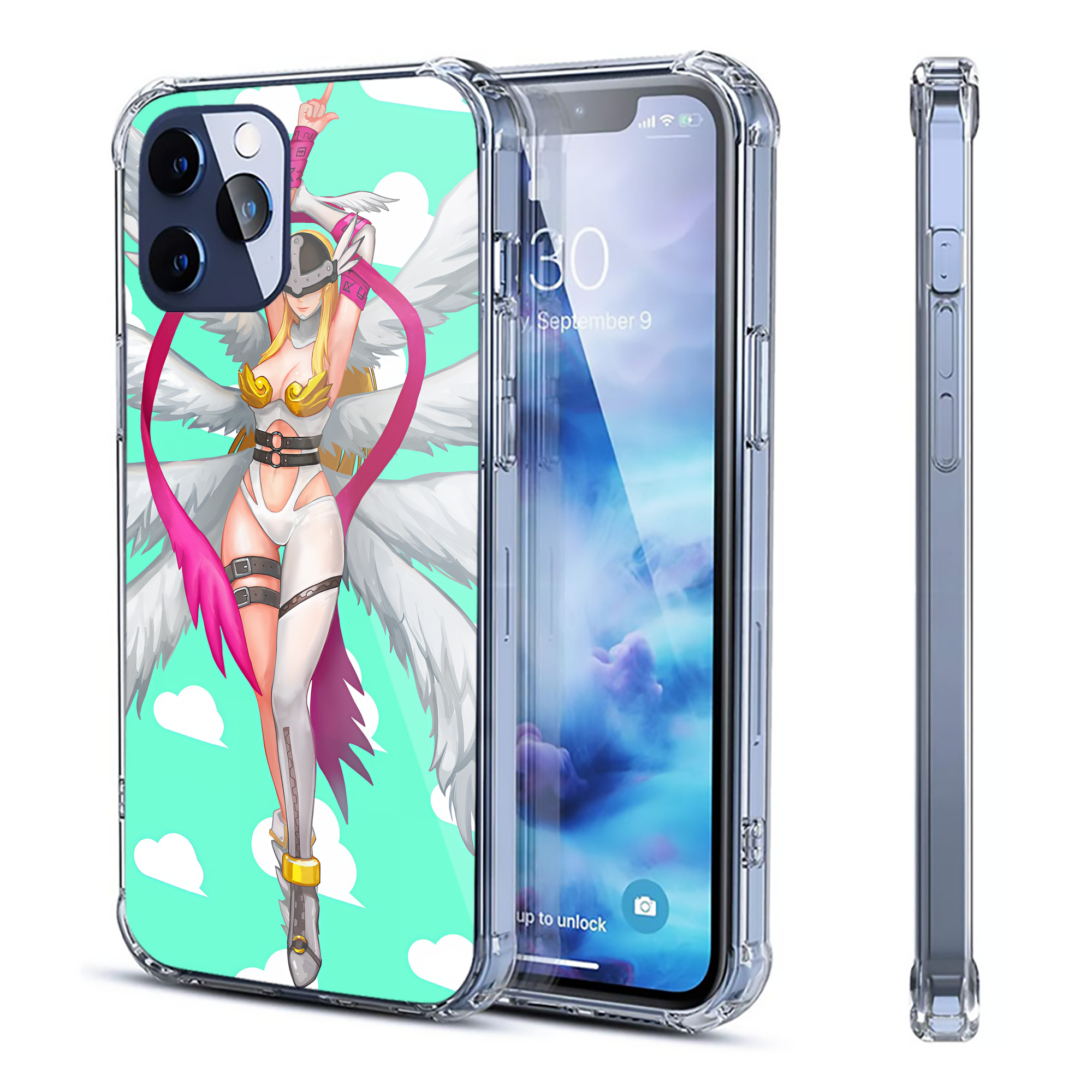 （画像用） Digimon デジタルモンスター/デジモン 【iPhone 12シリーズ対応】透明スマホケース（クリアソフトケース）